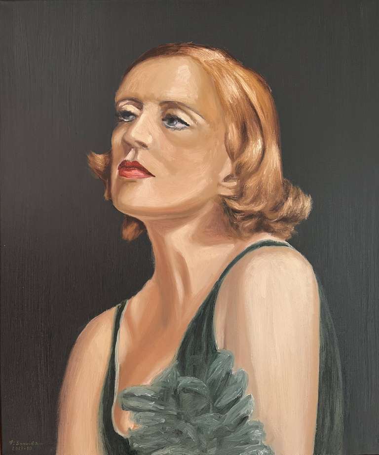 Portrait of Tamara de Lempicka in 1931. 60 cm x 50 cm, October 2023