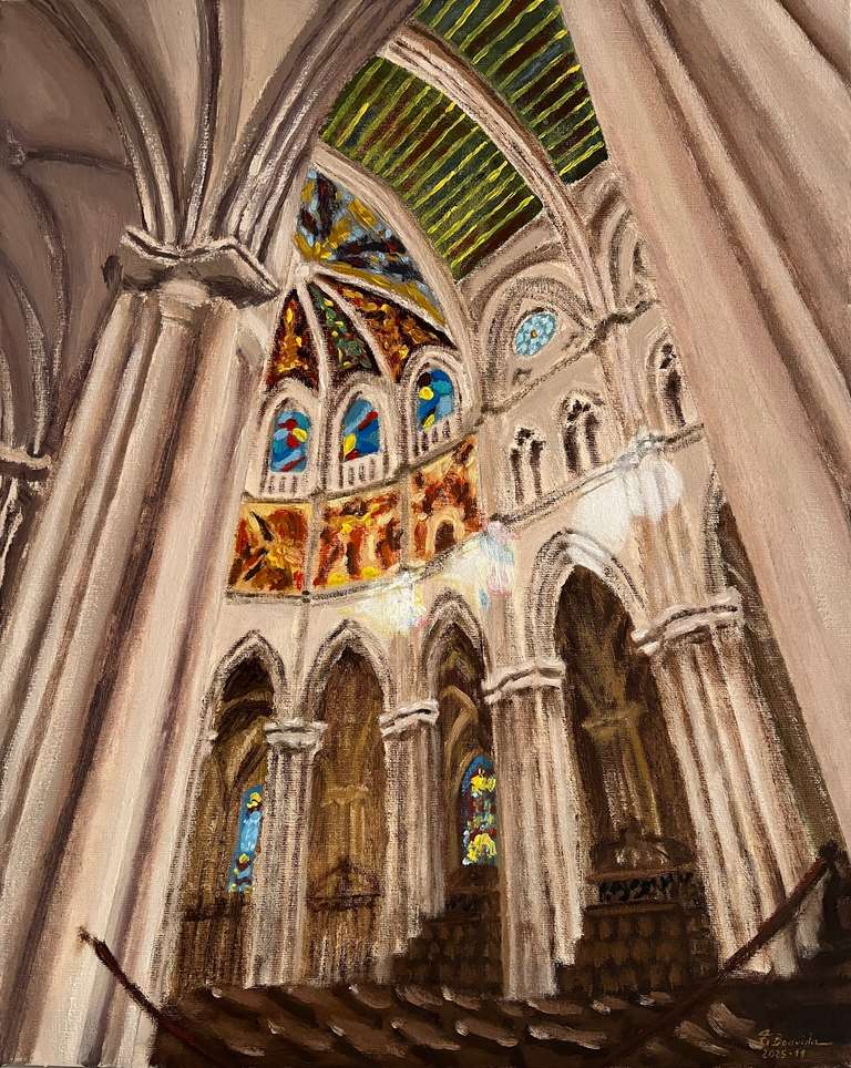 Almudena Cathedral, Madrid. 50 cm x 40 cm, November 2025