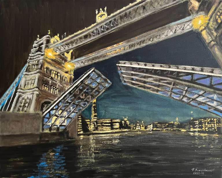 Tower Bridge. 40 cm x 50 cm, December 2025