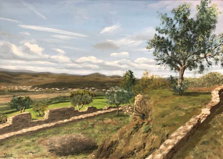 View from the citadel of Ourém II. 50 cm x 70 cm, August 2021