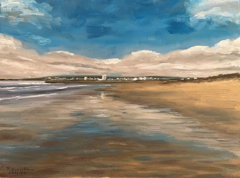 Cabedelo beach. 30 cm x 40 cm, September 2023
