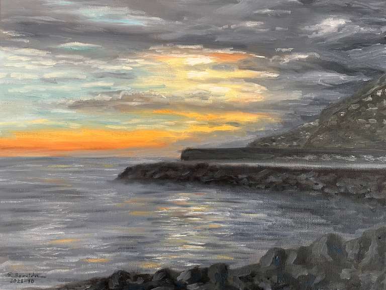 Amalfi. 30 cm x 40 cm, October 2023