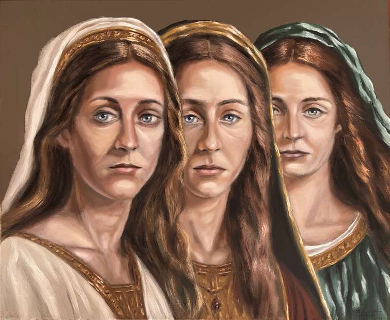 The three Marys. 50 cm x 60 cm, July 2024