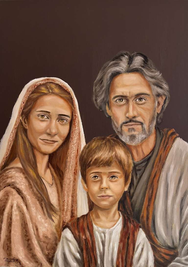Holy Family. 70 cm x 50 cm, April 2025