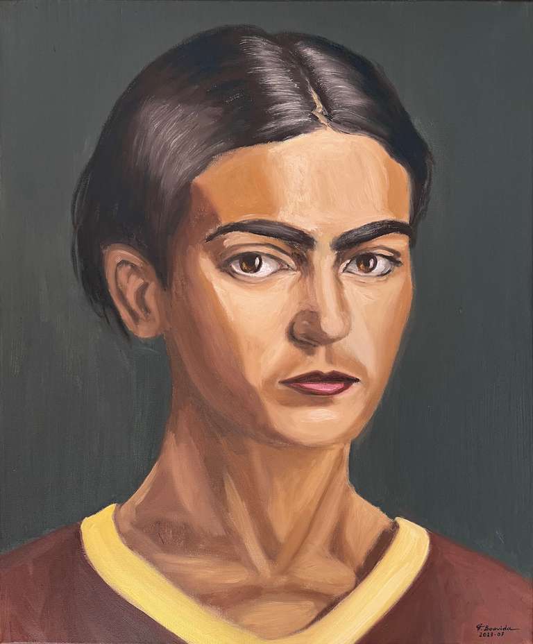 19-year-old Frida Kahlo. 60 cm x 50 cm, July 2023