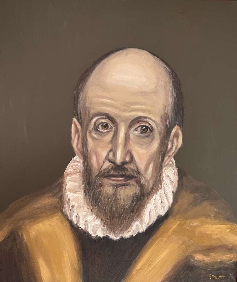 El Greco in 1595. 60 cm x 50 cm, August 2023