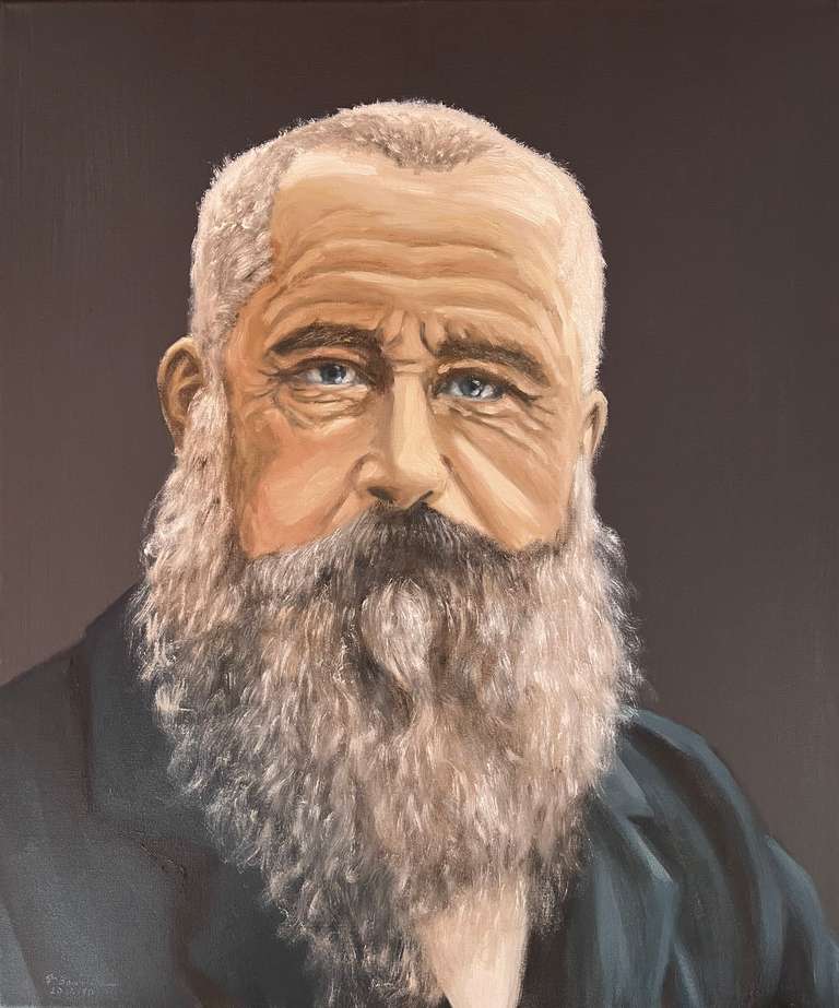 Claude Monet in 1899. 60 cm x 50 cm, October 2023