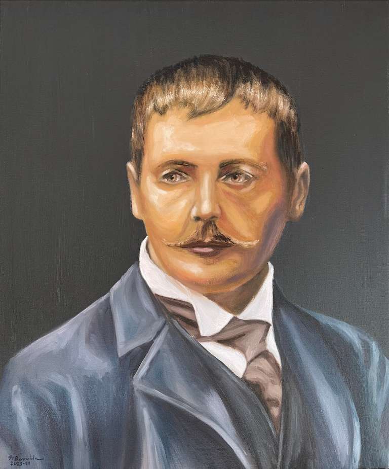 Anders Zorn in 1890. 60 cm x 50 cm, November 2023