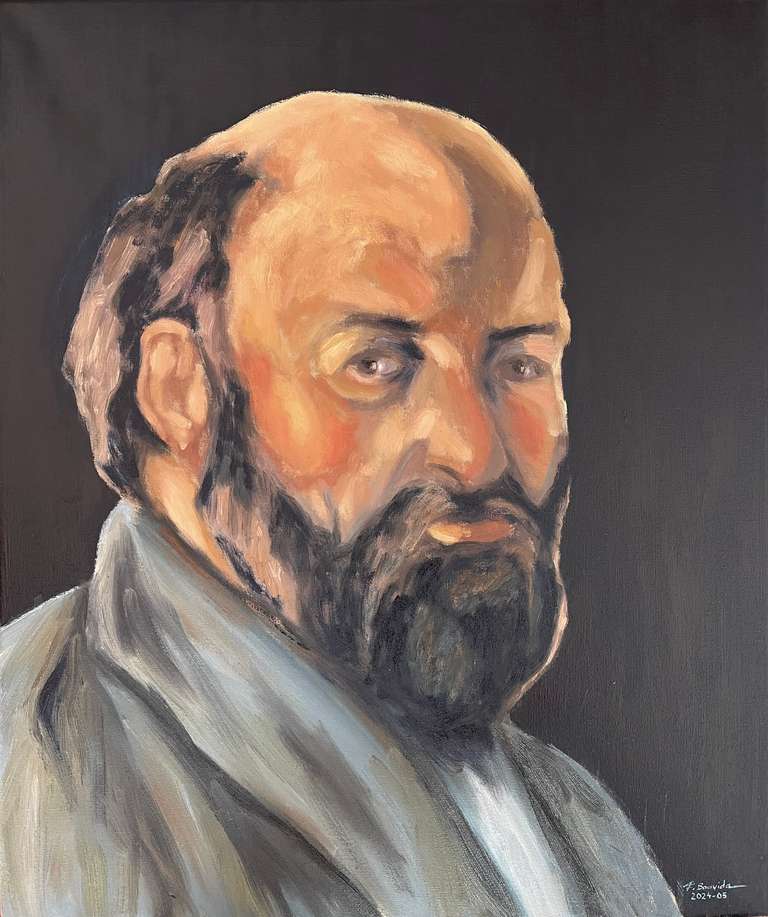 Paul Cézanne in 1882. 60 cm x 50 cm, May 2024