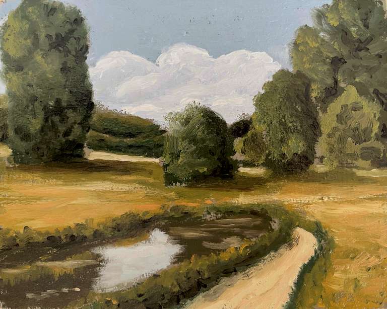 Landscape. Oil on wood, 12 cm x 15 cm