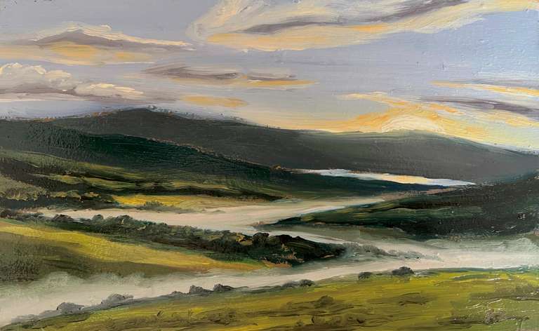 New opportunity. Oil on wood, 12.5 cm x 20 cm.