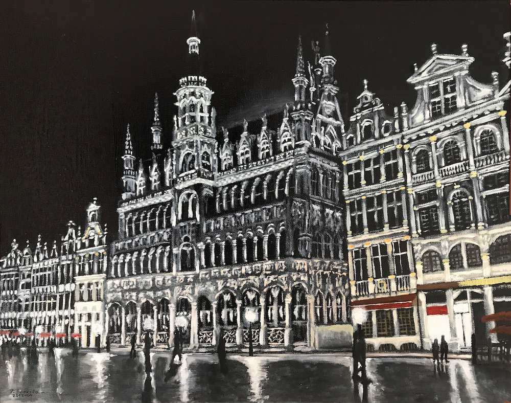 Grand Place, Brussels, at night