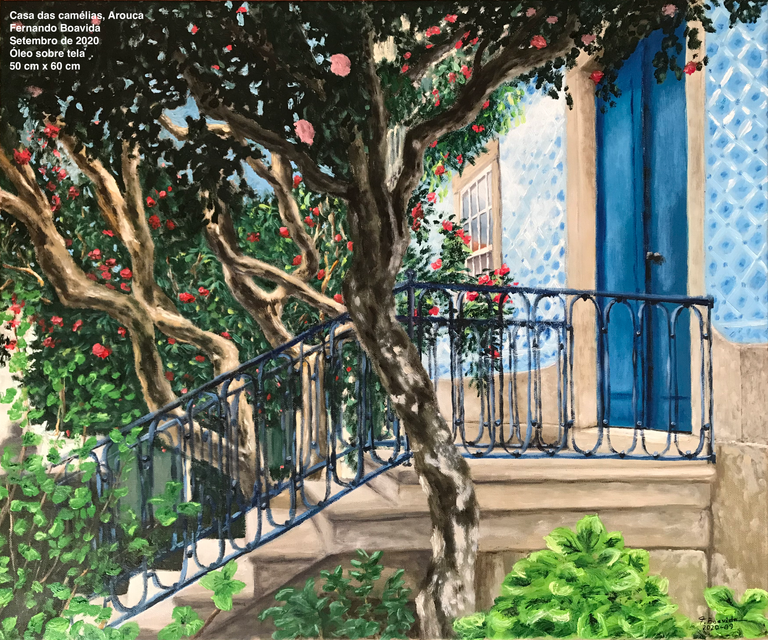 Camellia house, in Arouca. 50 cm x 60 cm. 1500 Euros