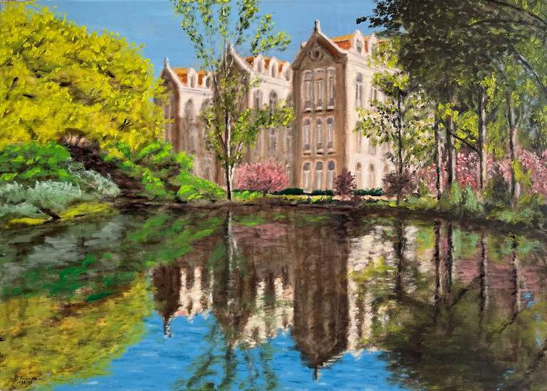 Carlos I park, Caldas da Rainha. 50 cm x 70 cm. 1000 euros